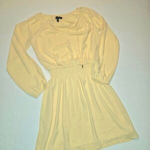 White House/Black Market Split Sleeve Summer Yellow Dress~Size 2~NWOT